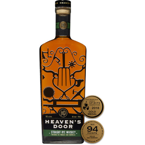 Heaven's Door Straight Rye whiskey 750ml