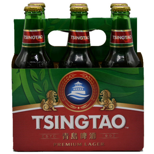 Tsingtao Beer 12oz 6 Pack Bottles (China)