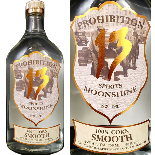 Prohibition 13 Spirits Smooth Moonshine 750ml