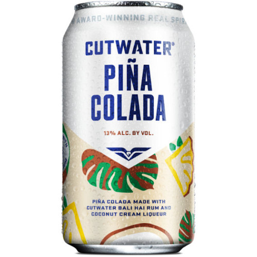 Cutwater Spirits Pina Colada Bali Hai Rum Ready-To-Drink 4-Pack 12oz Cans