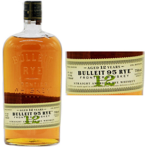 Bulleit 95 Rye 12 Year Old Straight American Rye Whiskey 750ml