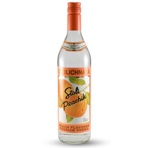 Stolichnaya Peachik Flavored Russian Vodka 750ml