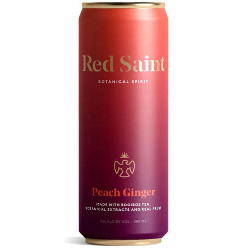 Red Saint Peach Ginger Botanical Spirit 355ml 4-Pack