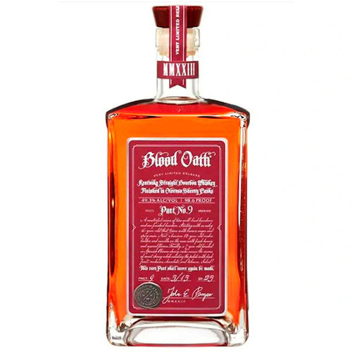 Blood Oath Pact 9 Kentucky Straight Bourbon Whiskey 750ml