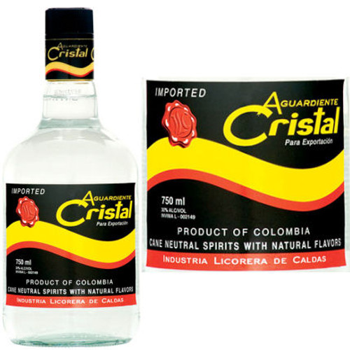 Aguardiente Cristal Colombian Liqueur 750ml