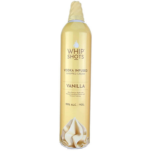 WhipShots Vodka Infused Vanilla Whipped Cream 200ml Can