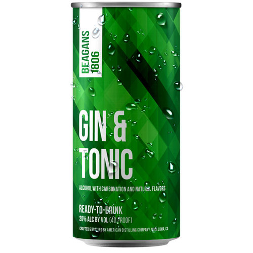 Alcoholic Can Non 4-Pack Cocktail Greenbar UN Gin+Tonic 12oz