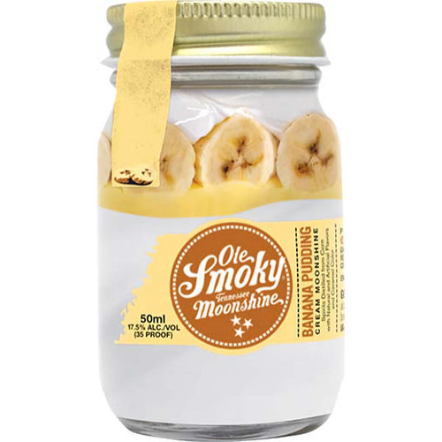 50ml Mini Ole Smoky Tennessee Banana Pudding Cream Moonshine