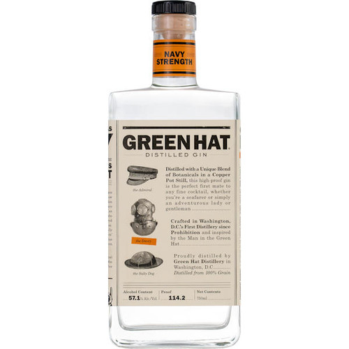 Green Hat Navy Strength Gin 750ml