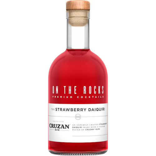On The Rocks Cruzan Rum The Strawberry Daiquiri Ready-To-Drink Cocktail 375ml
