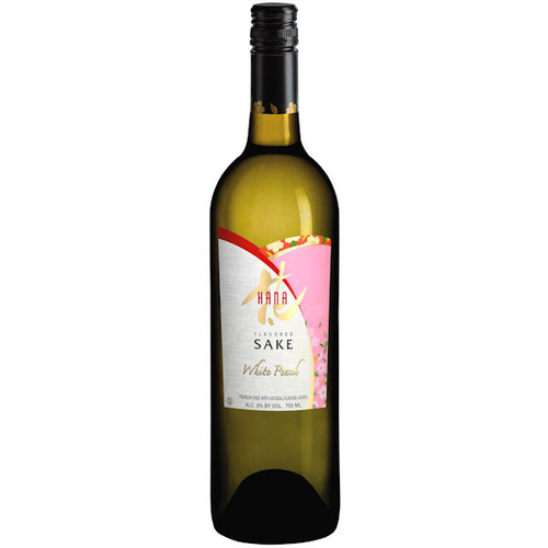 Hana White Peach Flavored Sake (Kosher)