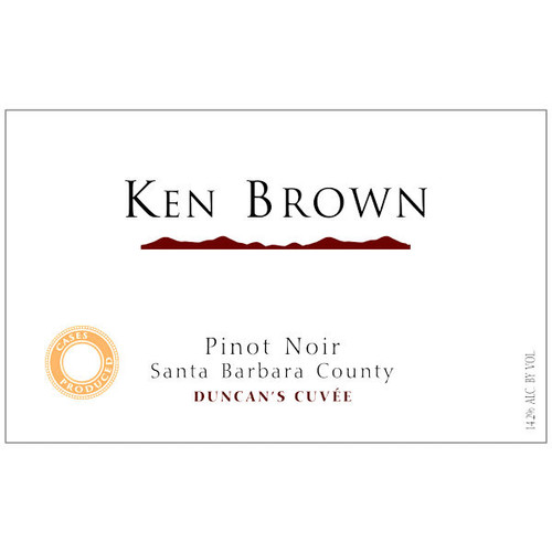 Ken Brown Duncan's Cuvee Santa Barbara Pinot Noir