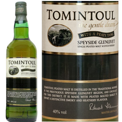 Tomintoul Peated Speyside Glenlivet Single Malt Scotch 750ml