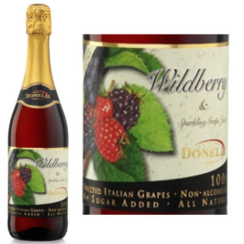 Donelli Wildberry Flavor Sparkling Grape Juice NA
