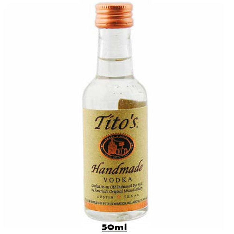 50ml Mini Tito S Handmade Texas Vodka