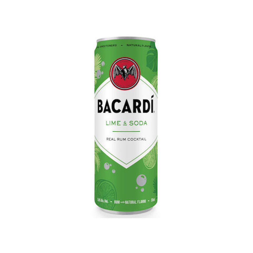 Bacardi Lime & Soda Ready To Drink Cocktail 355ml 4Pack