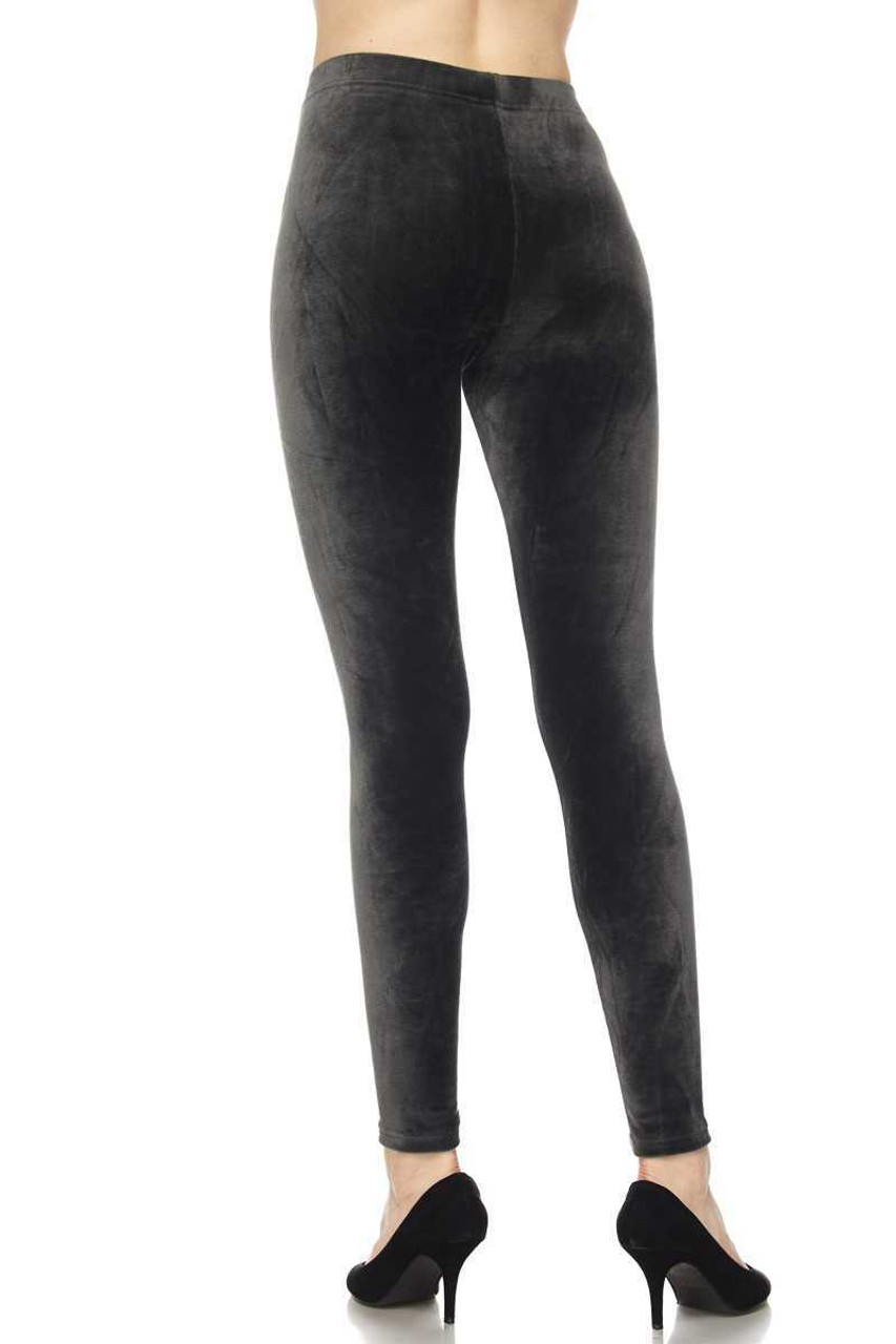 Premium Velvet Leggings for Women - Ultra-Soft Warm Velour Pants, Navy Blue,  Small : : Clothing, Shoes & Accessories