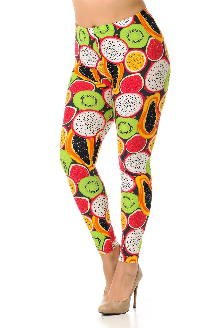 Buttery Smooth Baseball Plus Size Leggings | USA Fashion