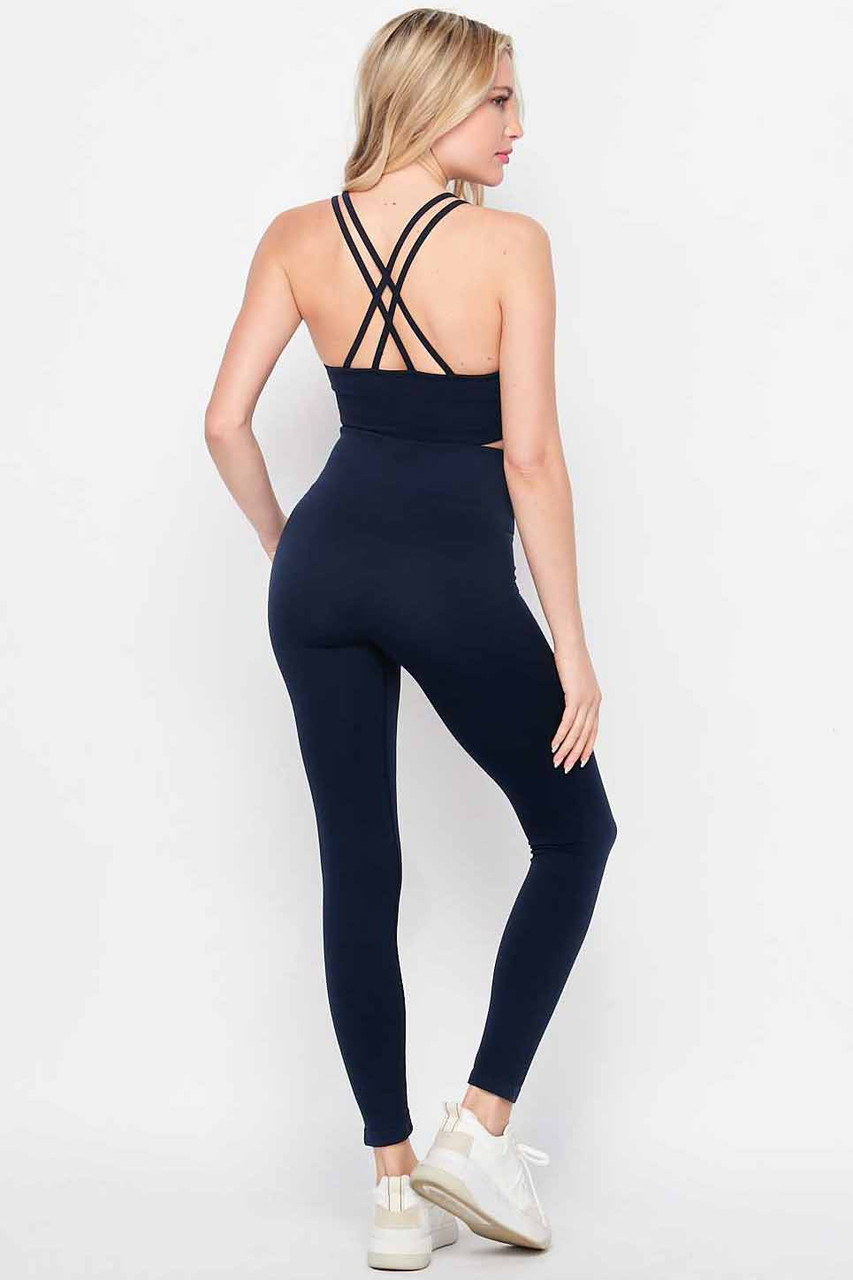 Wholesale 2 Piece Seamless High Waisted Leggings and Sports Bra