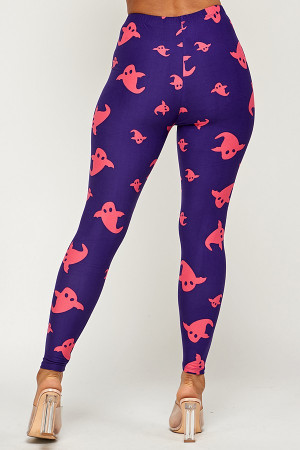 Wholesale Buttery Smooth Playful Ghosts Leggings