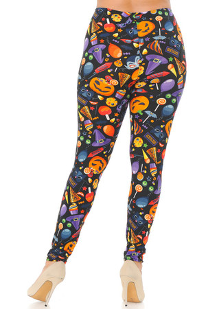 Wholesale Buttery Smooth Halloween Medley Plus Size Leggings