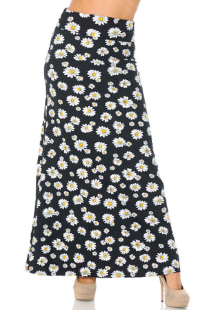 Wholesale Buttery Smooth Daisy Maxi Skirt