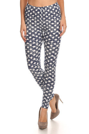 Wholesale Buttery Smooth Rustic Star Leggings