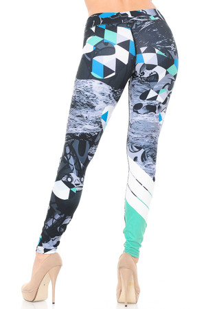 Wholesale Double Brushed Hypnotic Dreams Leggings - 3 Inch Waistband