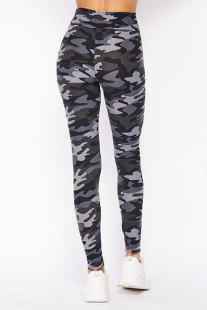 Wholesale Buttery Smooth Charcoal Camouflage High Waist Leggings