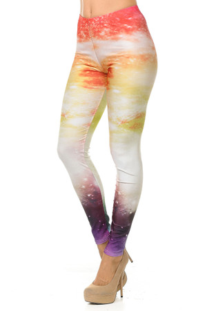 Premium Graphic Sunrise Galaxy Leggings