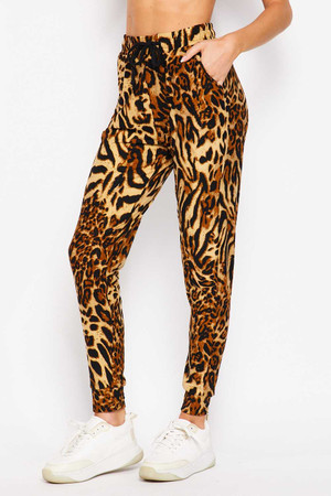 Wholesale Buttery Smooth Predator Leopard Joggers