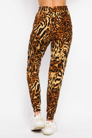 Wholesale Buttery Smooth Predator Leopard Joggers