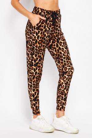 Wholesale Buttery Smooth Bold and Beautiful Leopard Joggers - New Mix
