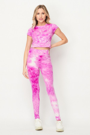 Buttery Smooth Multi-Color Pastel Tie Dye High Waisted Leggings