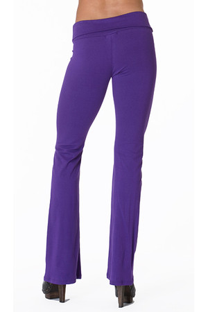 Back side image of Wholesale USA Solid Cotton Yoga Leggings