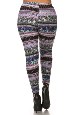 Wholesale Buttery Smooth Lavender Essence Plus Size Leggings