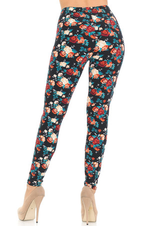 
Wholesale Buttery Smooth Blooming Rose Bunch Leggings
