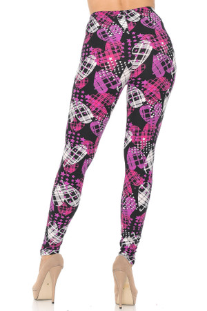 Wholesale Buttery Smooth Stars and Plaid Hearts Leggings - Extra Small