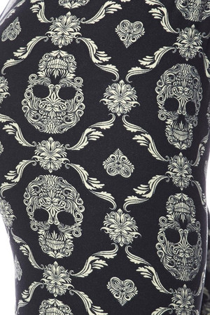 Wholesale Buttery Soft Skull Mandala Kids Leggings