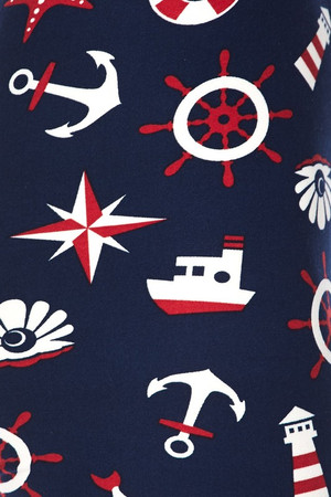 Wholesale Buttery Soft Ship Ahoy Sailor Kid's Leggings