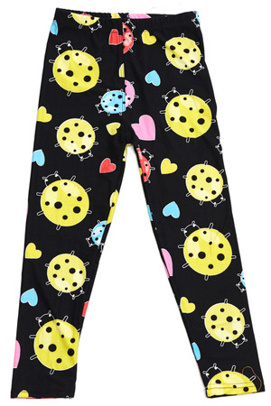 Wholesale Buttery Soft Ladybugs and Hearts Kids Leggings
