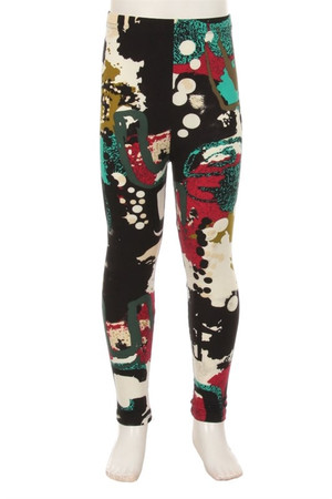 Wholesale Buttery Soft Picasso in the Park Kid's Leggings