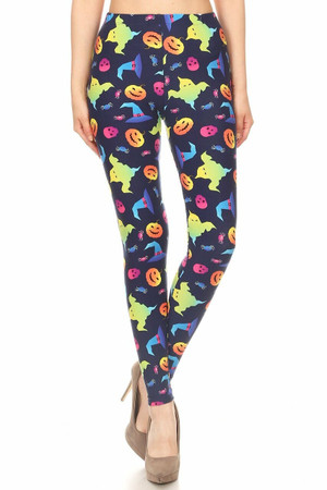 Wholesale Buttery Smooth Ghostbusters Ghosts Halloween Plus Size Leggings
