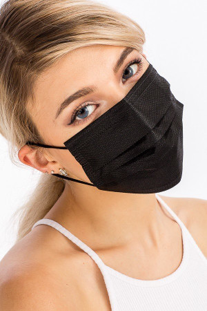 Wholesale Black Disposable Surgical Face Mask - 50 Pack