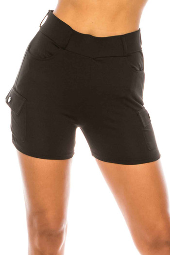 Wholesale Cool and Hip Summer Black Sport Biker Shorts