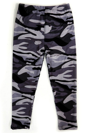 Wholesale Buttery Soft Monochrome Camouflage Kids Leggings