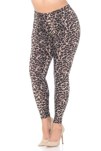 Wholesale Buttery Smooth Feral Cheetah Plus Size Leggings