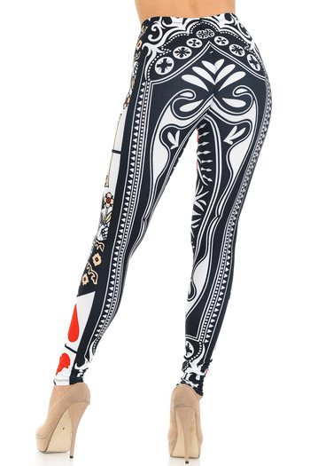 Wholesale Creamy Soft Queen of Hearts Extra Small Leggings - USA Fashion™