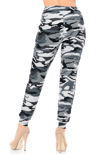 Wholesale Buttery Soft Charcoal Camouflage Joggers