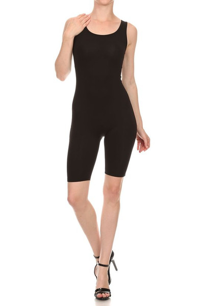 Wholesale USA Basic Cotton Thigh Shorts Jumpsuit Wholesale USA Basic Cotton Thigh Shorts Jumpsuit